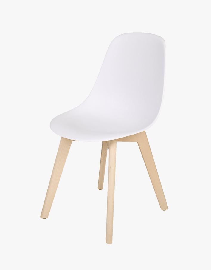 Ruokapöydän tuoli valkoinen - 47x55x82 cm valkoinen - 1