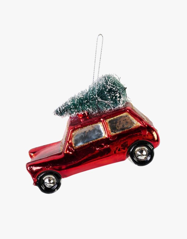 Joulukuusenkoriste moniväri/punainen - 4x9,5x6,5 cm moniväri/punainen - 1