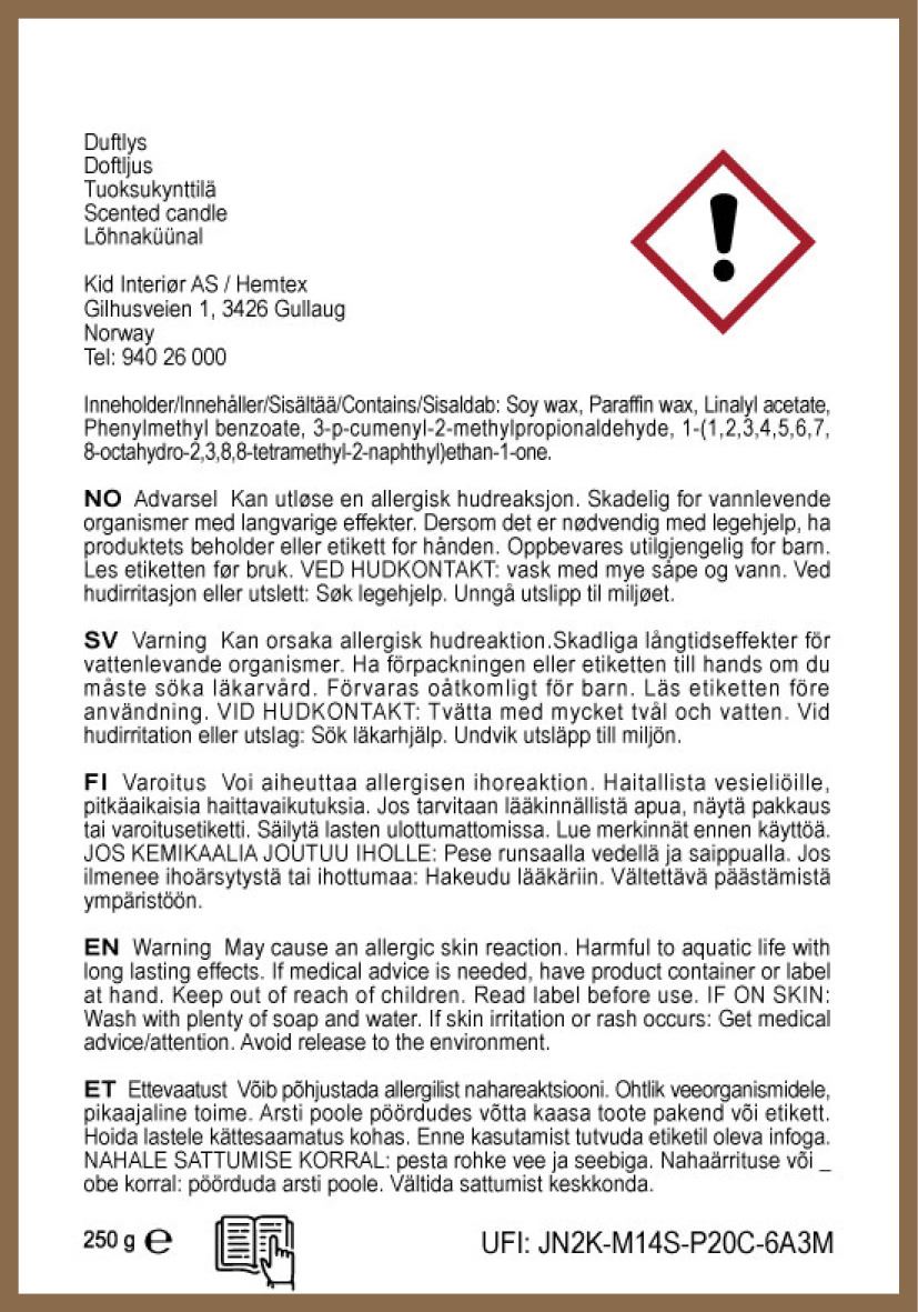 Tuoksukynttilä valkoinen - 3