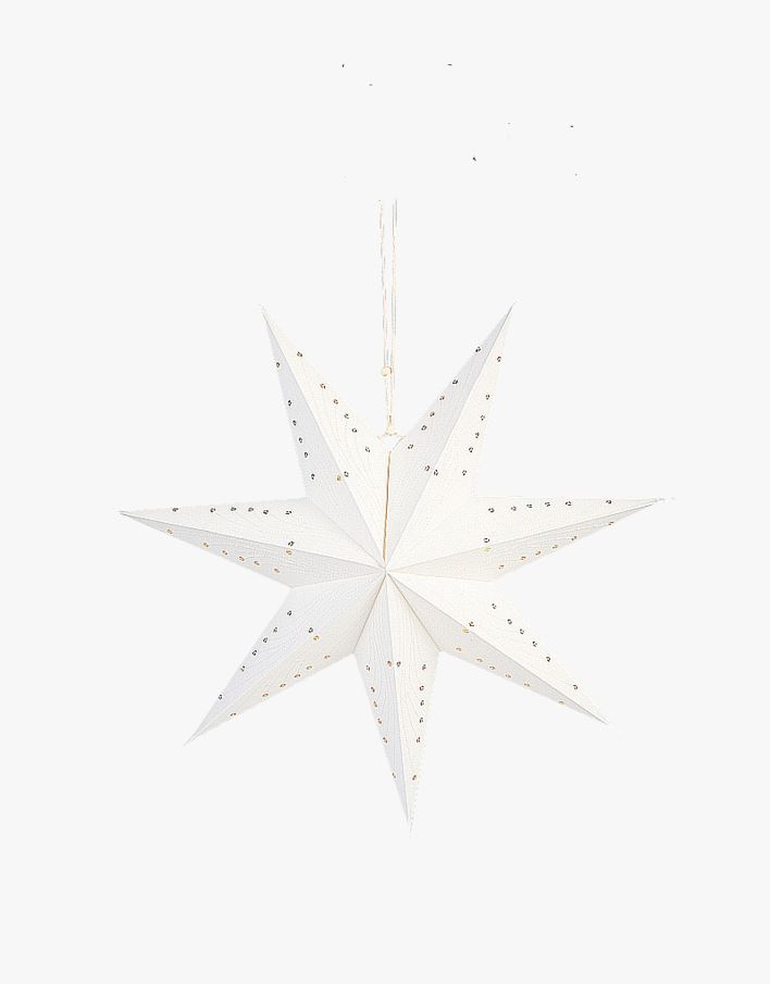 Paperitähti valkoinen - ø45 valkoinen - 1