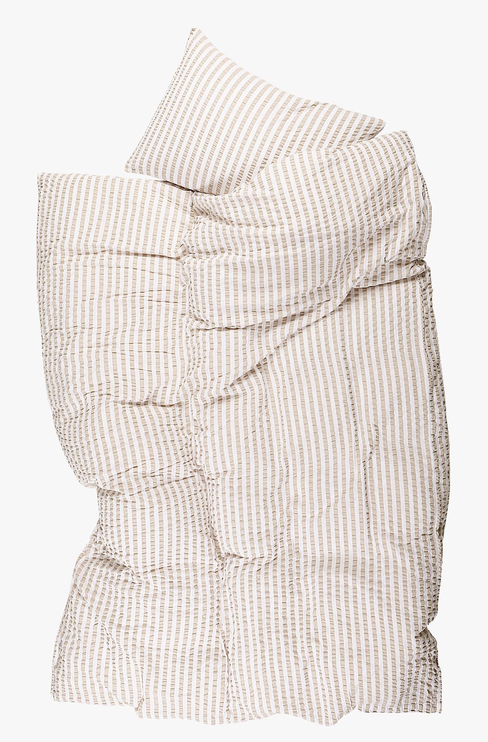 Pussilakanasetti kreppipuuvillaa hiekka - 4