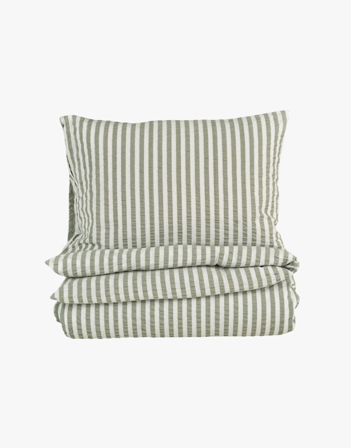 Pussilakanasetti kreppipuuvillaa oliivinvihreä - 150x210 cm oliivinvihreä - 1