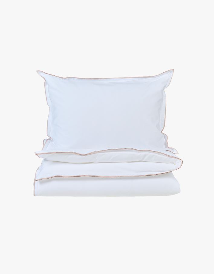 Pussilakanasetti satiinipuuvillaa hiekka - 150x210 cm hiekka - 1