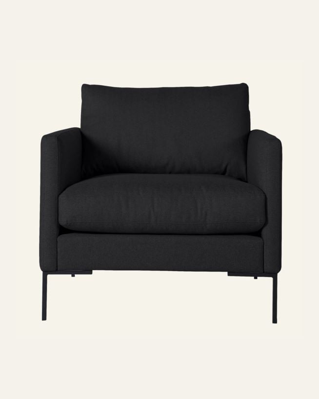 Nojatuolin irtopäällinen musta - - musta - 1