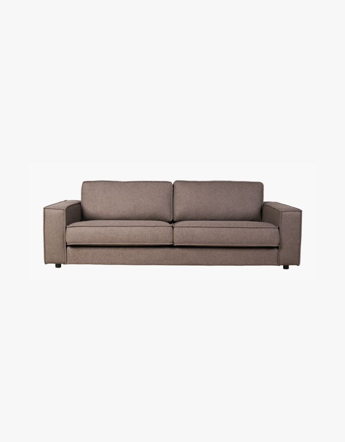 3-istuttava sohva ruskea - 222x95x79 cm ruskea - 1