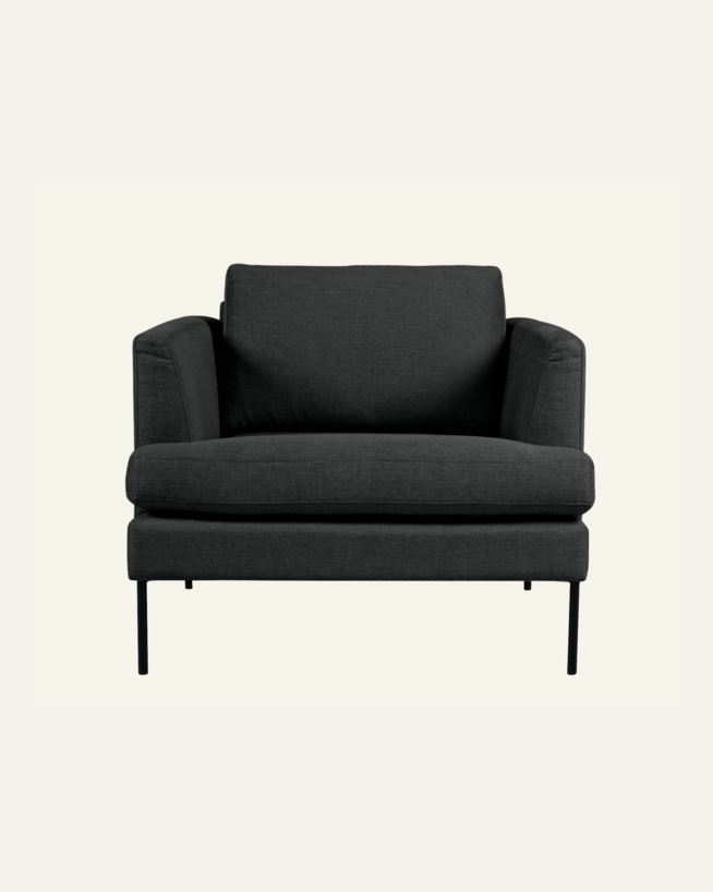 Lepotuoli harmaa - 93x94x80 cm harmaa - 1