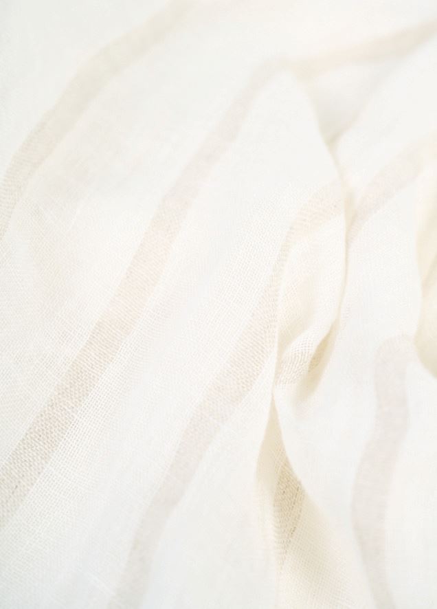 Pellavaverho moniväri/valkoinen - 2