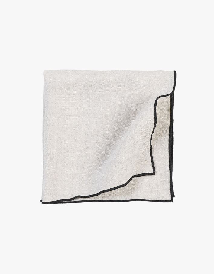 Pellavaservetti luonnonväri - 47x47 cm luonnonväri - 1