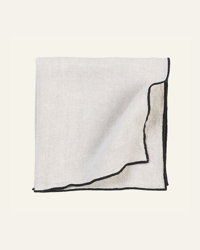 Pellavaservetti luonnonväri - 47x47 cm luonnonväri - 1