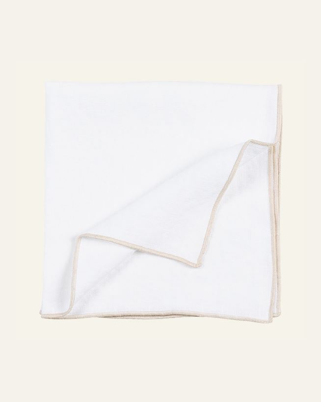 Pellavaservetti beige - 47x47 cm beige - 1