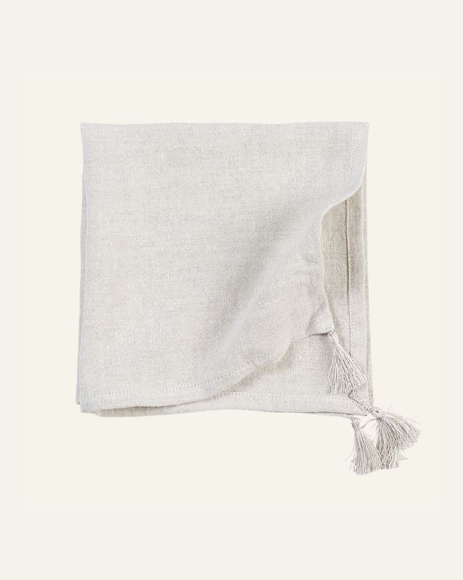 Pellavaservetti luonnonväri - 47x47 cm luonnonväri - 1