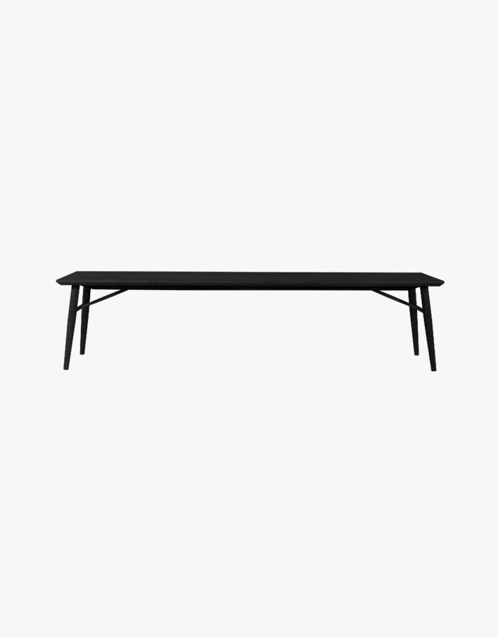 Ruokapöydän penkki musta - 40x190x45 cm musta - 1