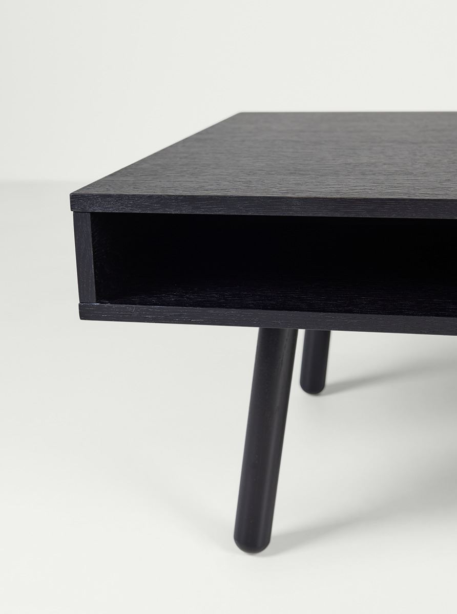 Sohvapöytä matala musta - 3