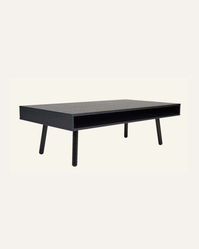 Sohvapöytä musta - 70x130x40 cm musta - 1