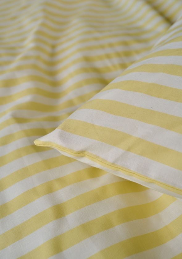 Pussilakanasetti puuvillaa vaaleankeltainen - 3