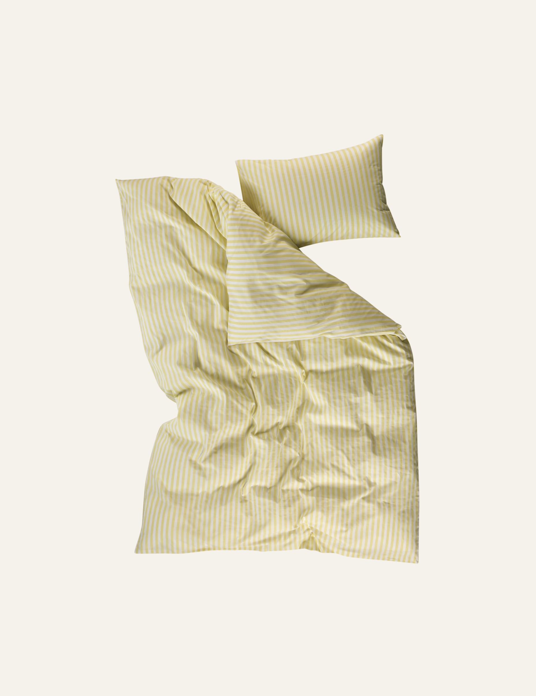 Pussilakanasetti puuvillaa vaaleankeltainen - 2