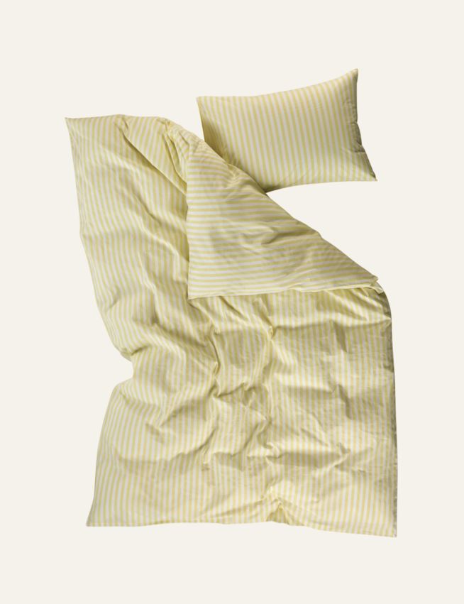 Pussilakanasetti puuvillaa vaaleankeltainen - 2