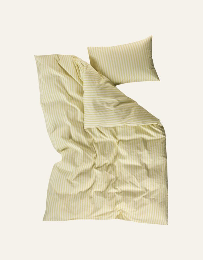 Pussilakanasetti puuvillaa vaaleankeltainen - 2