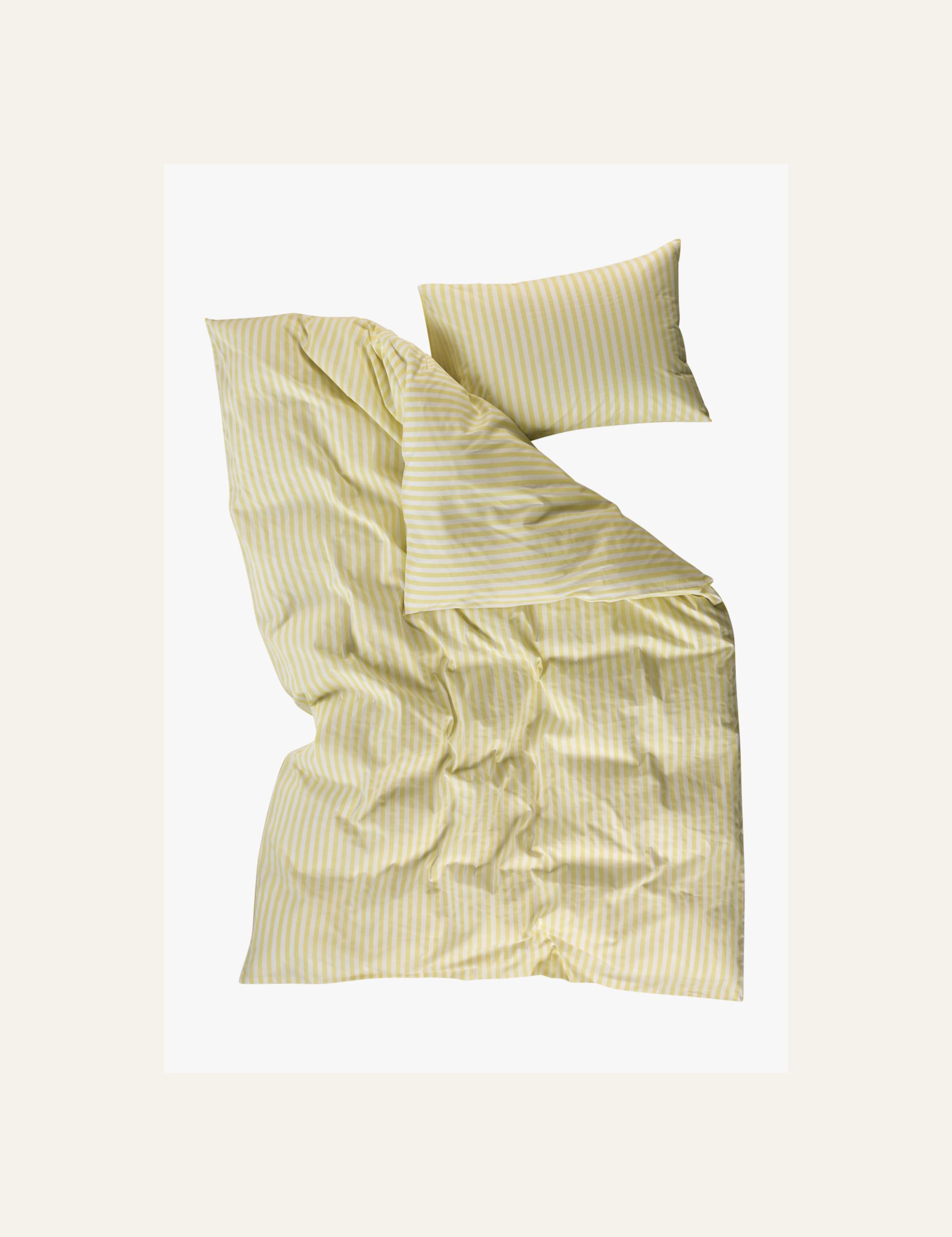 Pussilakanasetti puuvillaa vaaleankeltainen - 2