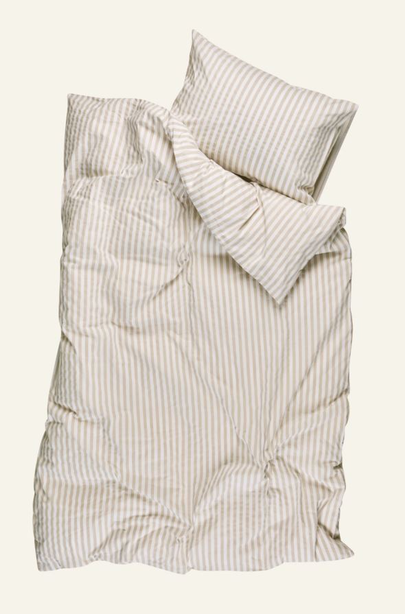 Pussilakanasetti puuvillaa beige - 2