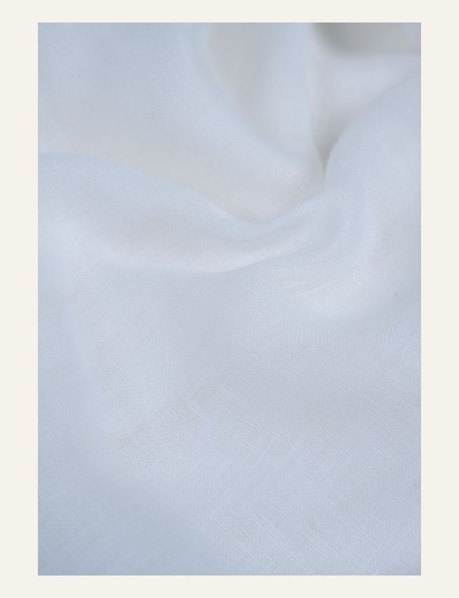 Pellavaverho valkoinen - 7