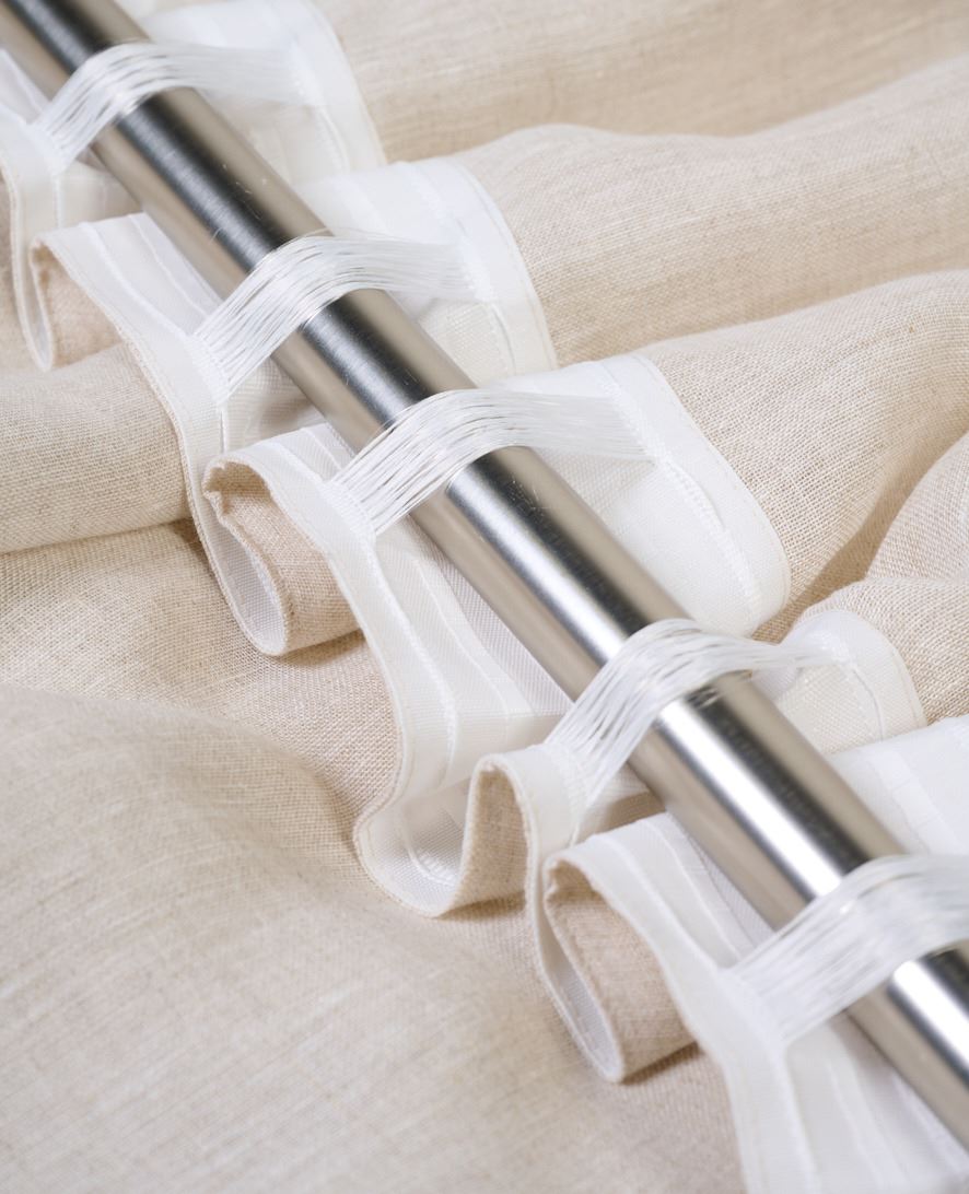 Pellavaverho luonnonväri - 2