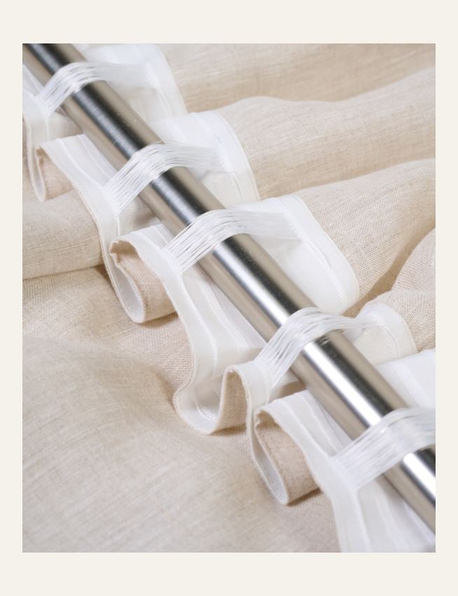 Pellavaverho luonnonväri - 2