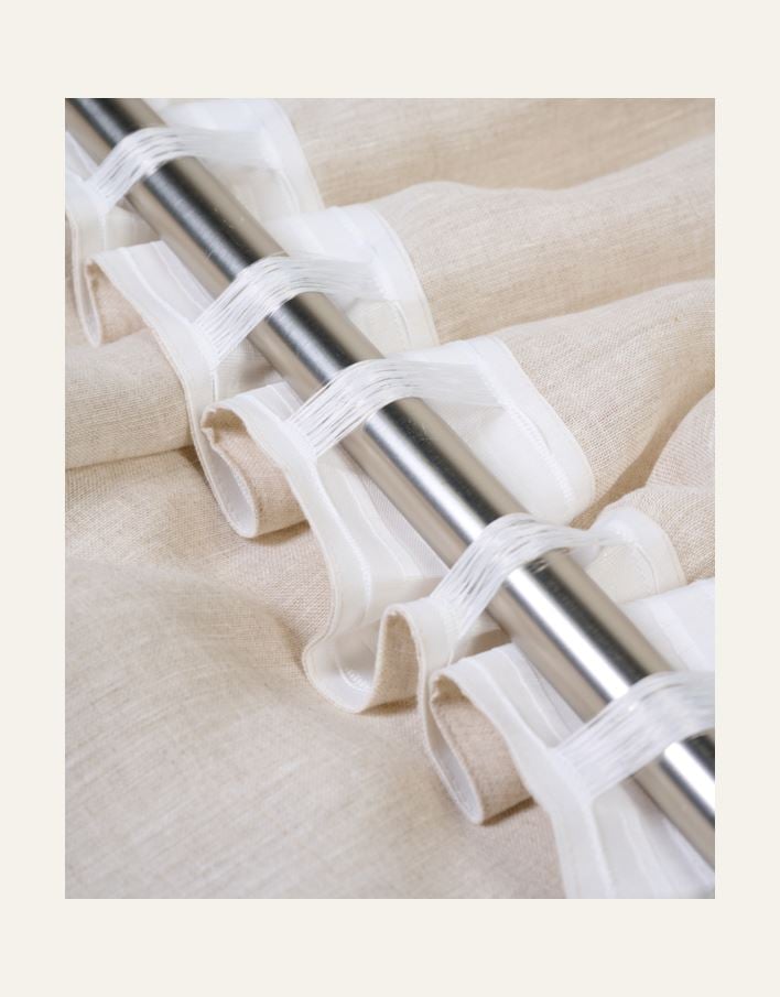 Pellavaverho luonnonväri - 2