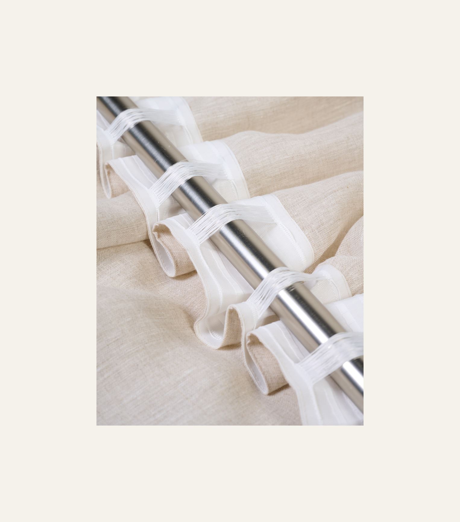 Pellavaverho luonnonväri - 2