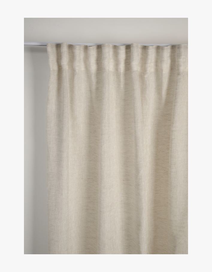 Erittäin leveä pellavaverho luonnonväri - 240x300 cm luonnonväri - 1