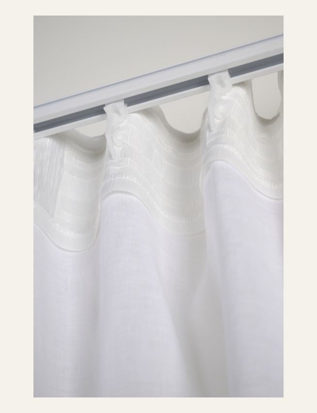 Pellavaverho valkoinen - 3