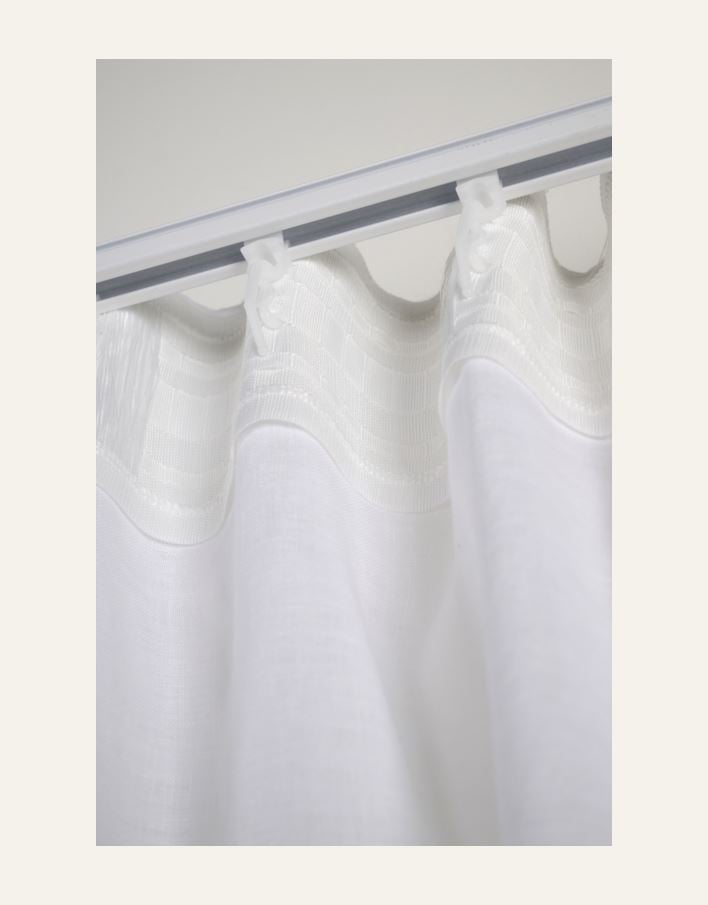Pellavaverho valkoinen - 3
