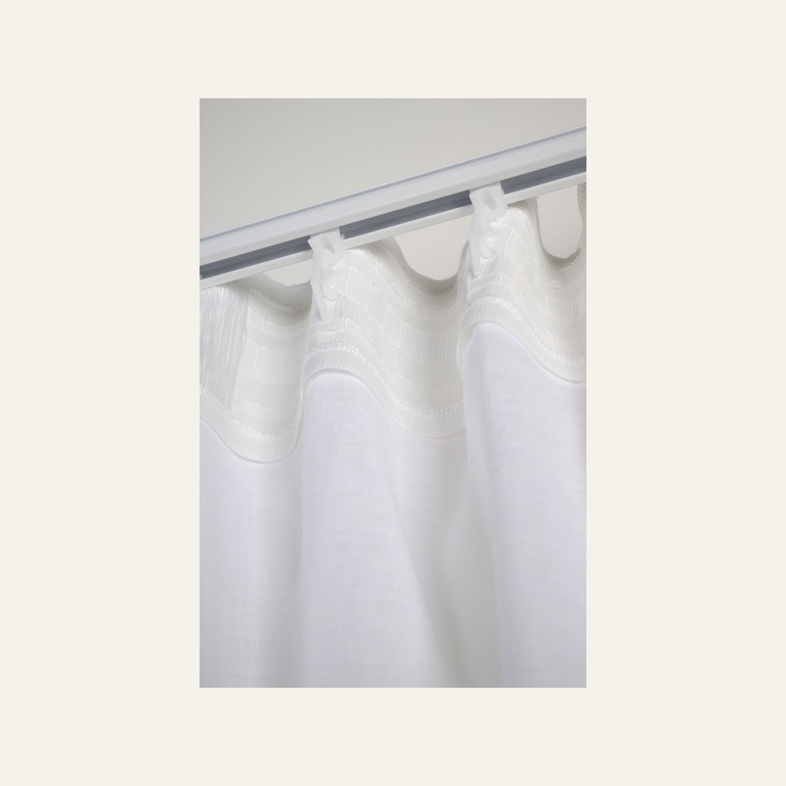 Pellavaverho valkoinen - 3