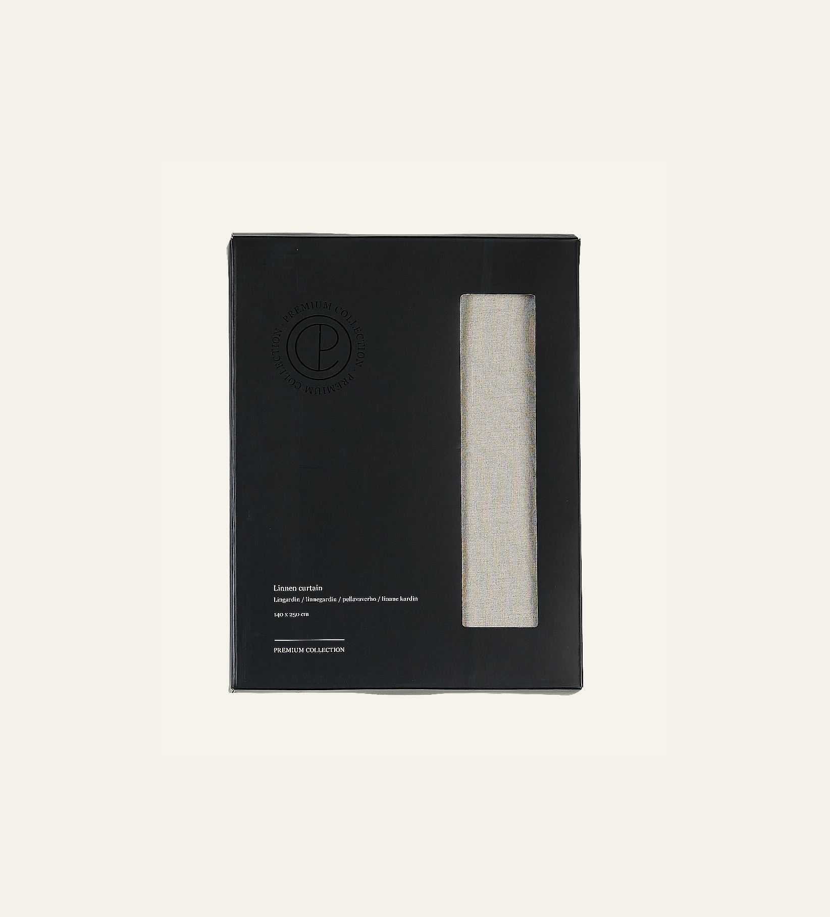 Pellavaverho luonnonväri - 4