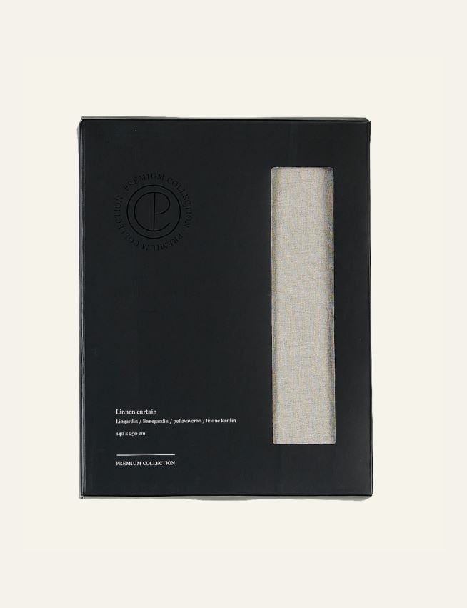 Pellavaverho luonnonväri - 4