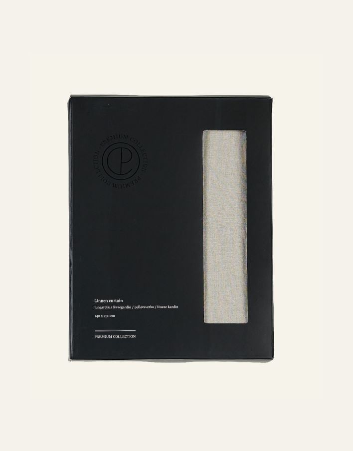 Pellavaverho luonnonväri - 4