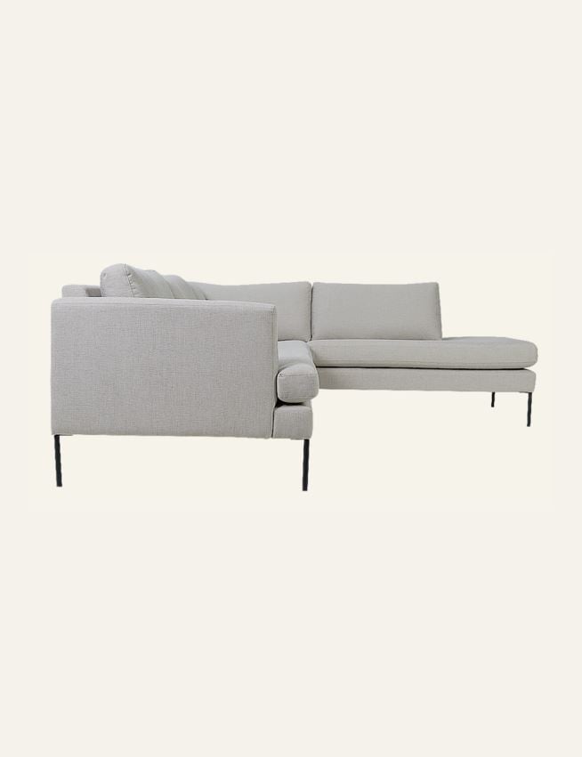Avokulmasohva oikea beige - 4