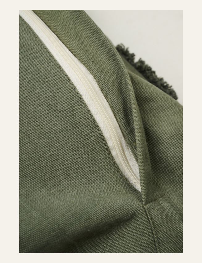 Koristetyynynpäällinen tummanvihreä - 3