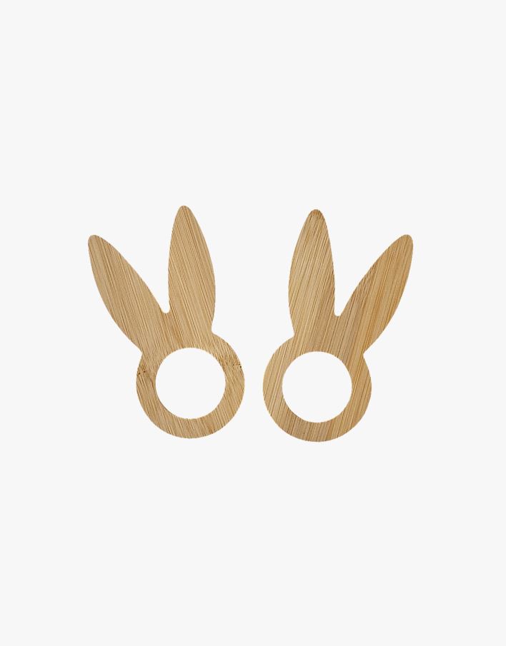 Servettirenkaat, 2 kpl luonnonväri - 11,5x6,7x2 cm luonnonväri - 1