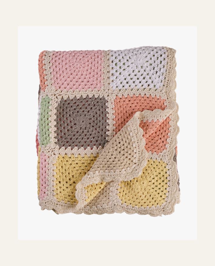 Torkkupeitto moniväri/roosa - 120x150 cm moniväri/roosa - 1