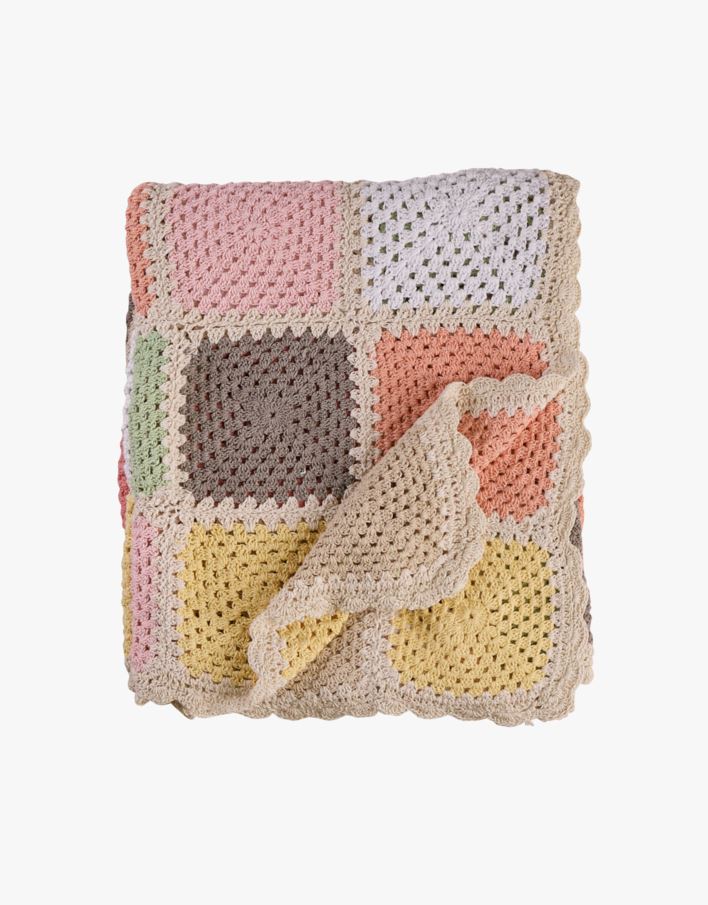 Torkkupeitto moniväri/roosa - 120x150 cm moniväri/roosa - 1