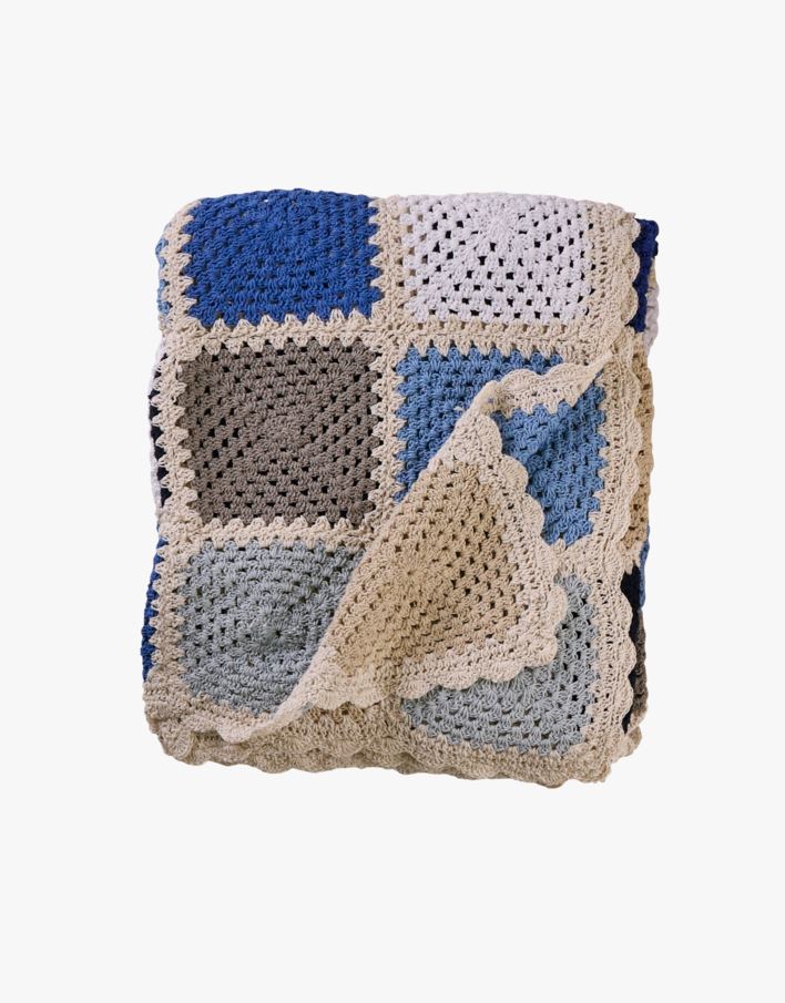 Torkkupeitto moniväri/sininen - 120x150 cm moniväri/sininen - 1