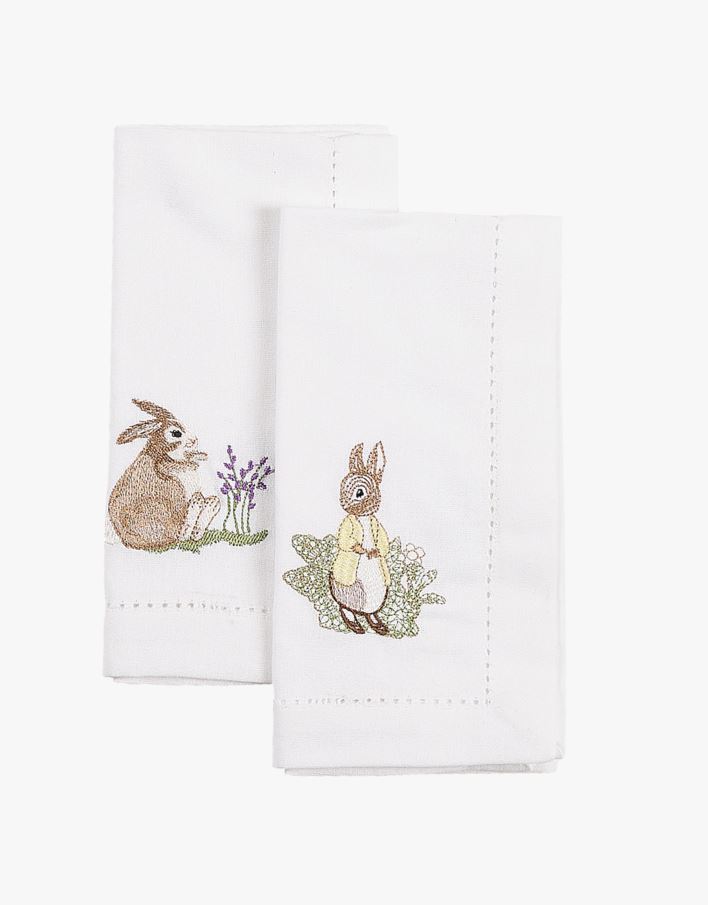 Kangaslautasliina, 2 kpl valkoinen - 45x45 cm valkoinen - 1