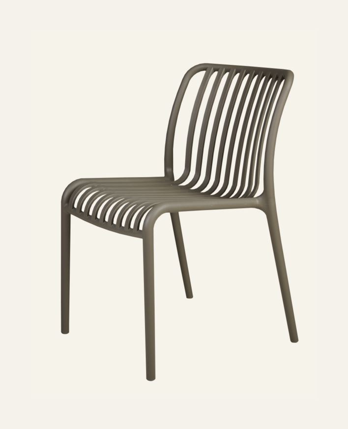 Puutarhatuoli harmaanruskea - 47x58x80 cm harmaanruskea - 1