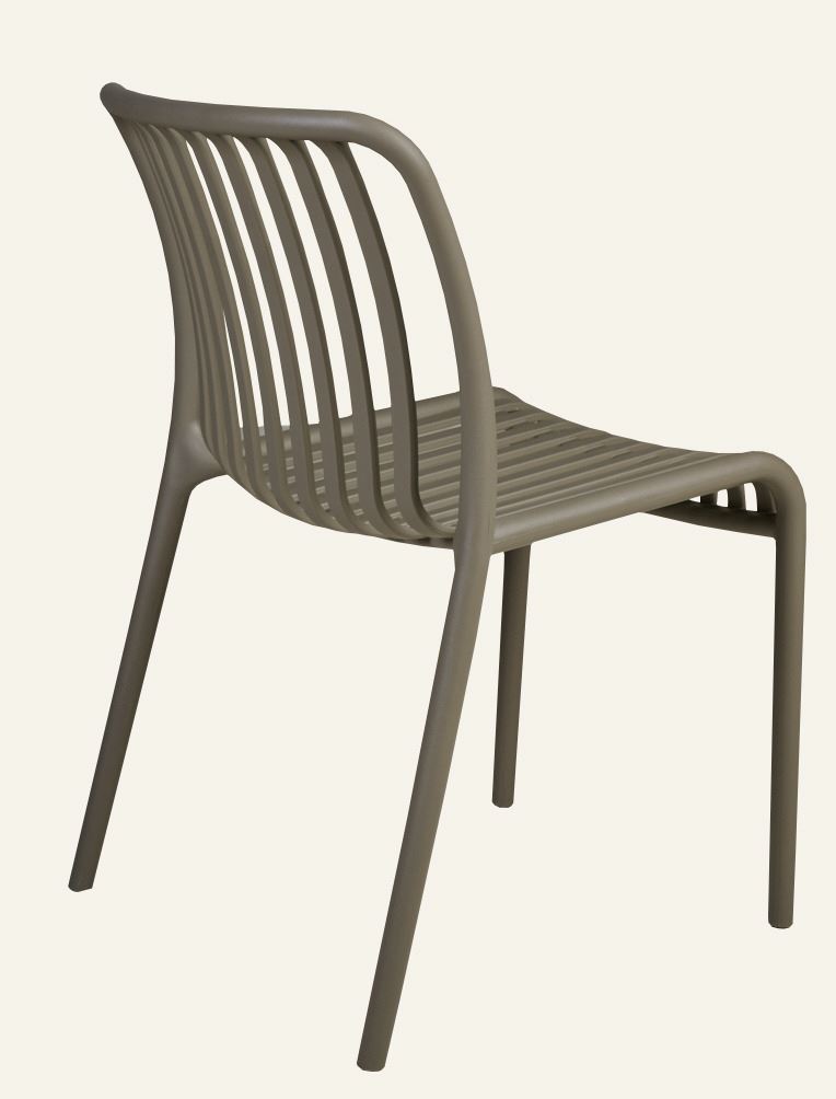 Puutarhatuoli harmaanruskea - 3