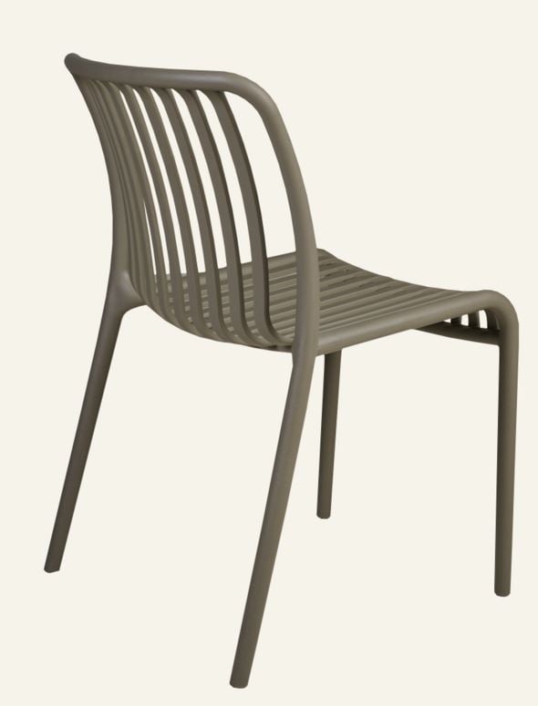 Puutarhatuoli harmaanruskea - 3