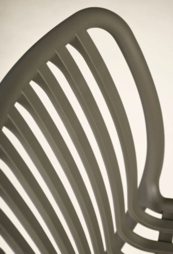 Puutarhatuoli harmaanruskea - 5