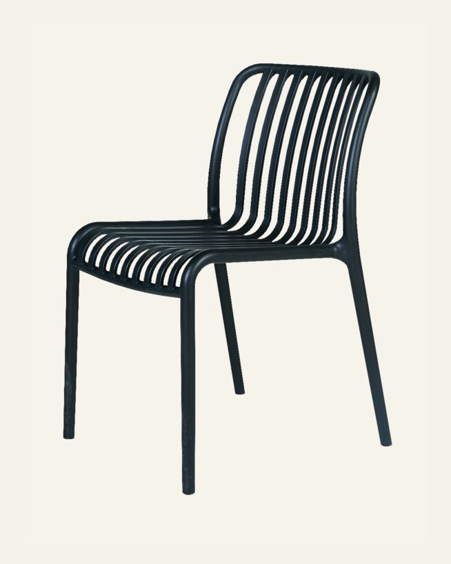 Puutarhatuoli musta - 47x58x80 cm musta - 1