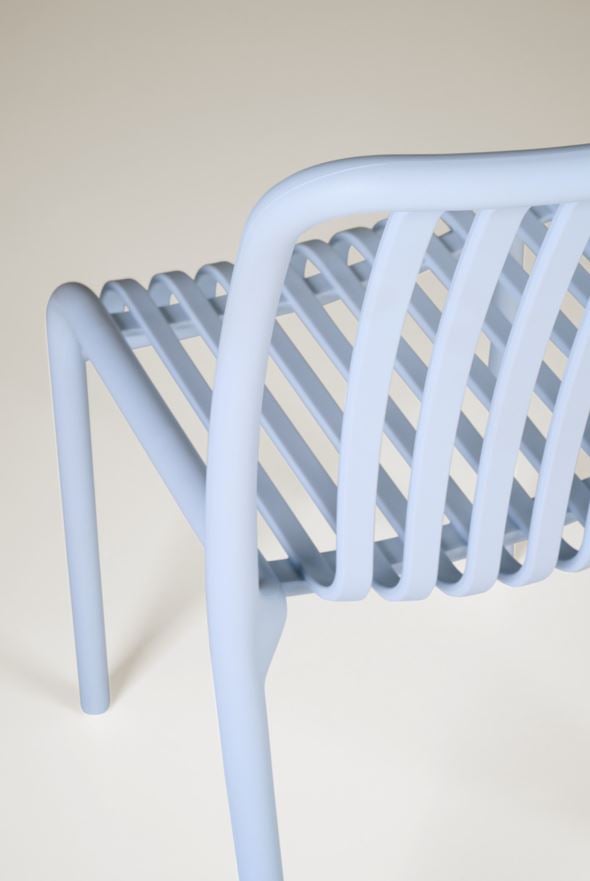 Puutarhatuoli vaaleansininen - 3