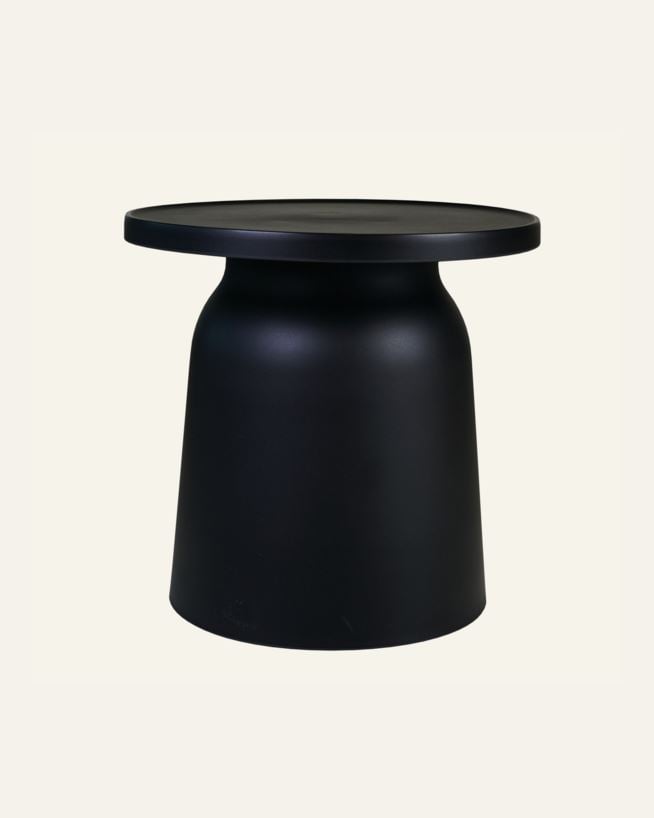 Puutarhapöytä musta - 47x47x47 cm ø47 musta - 1